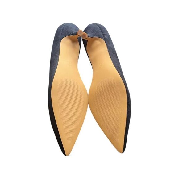 Journee Collection Taavi Navy Pointed Toe Heels Size 6.5 GREAT CONDITION - Picture 7 of 8